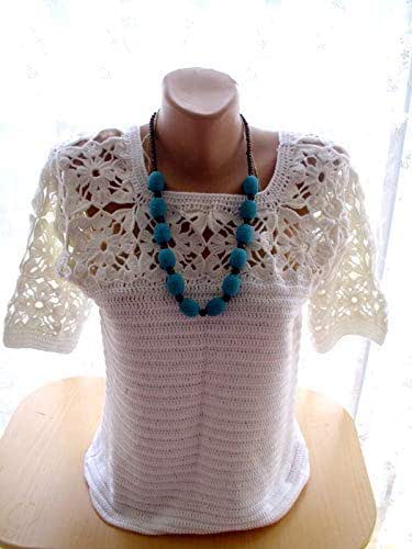 white crochet top dress