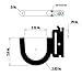 Cargo Equipment Corp. Small J Hook for E Track Product Code: CE6021
