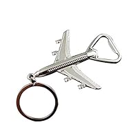 Finance Plan The Latest Metal Model Aircraft Airplane Pendant Car Key Ring Holder Keychain Bottle Opener Silver