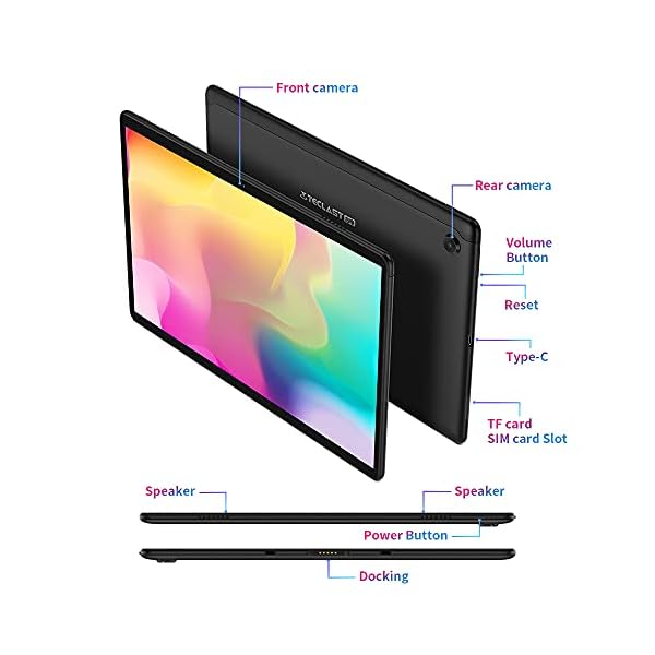 Tablet-101-Inch-TECLAST-M40SE-4GB-RAM128GB-ROM-Android-10-18GHz-Octa-Core-Processor-6000mAh-Battery-IPS-1920x1200-4G-Network-Dual-SIMTF-2050MP-Camera-Bluetooth-50-Support-keyboard Tablet 10 Inch TECLAST M40SE 4GB RAM 128GB ROM(TF 512GB), Android 10, 5G WiFi, Dual 4G SIM/SD Bluetooth 5.0, FHD…
