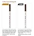 Ethradia Tattoo Eyebrow Pen With Four Tips Brow Pen Long-lasting Waterproof Liquid Eyebrow Pencil Brow Gel for Eyes Makeup (Gray)