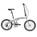 Murtisol Folding Bike 20’’ Hybrid Bicycle Reinforced Frame Commuter Bike with 6 Speeds Derailleur, Durable Frame, Adjustable Seat,Silver
