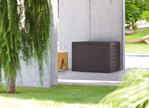 Casaria Gartenbox Lille Wetterfest 190L Griffe UV-Beständig 78x44x55cm Abschließbar Balkon Garten Terrasse Truhe Kissen… – Bild 4