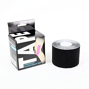 Kinesiology Tape for Athletes (2-Inch x 16.4-Feet) Black