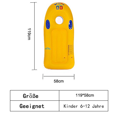 LF-Water Toys Inflatable Bodyboard Surfboard Children Swimming Sponge Swimming Ring Swimming Cool Summer 119 58Cm