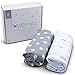 Changing Pad Cover, 2 Pack, 100% Jersey Cotton Unisex Sheets for Baby Girl and Boy, Grey Arrows and Polka Dots by Consciously