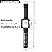 Compatible with Apple Watch Band Case 38/40/41mm Wristband Strap Rugged Protective Replacement Fit for iWatch Series Ultra/SE/9/8/7/6/5/4/3/2/1