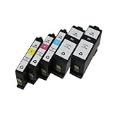 Inkcool Compatible Set of 5 Pack Lexmark 150XL 150 XL Black Cyan Magenta Yellow Ink Cartridge for Lexmark Pro715, Pro915, S315, S415, S515