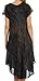 Sakkas 715D Michiko Stonewashed Caftan Dress/Cover Up - Black - One Size