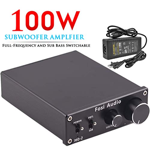 Fosi Audio Subwoofer Amplifier Mono Channel Amp Home Theater Power Amplifier 100W M02