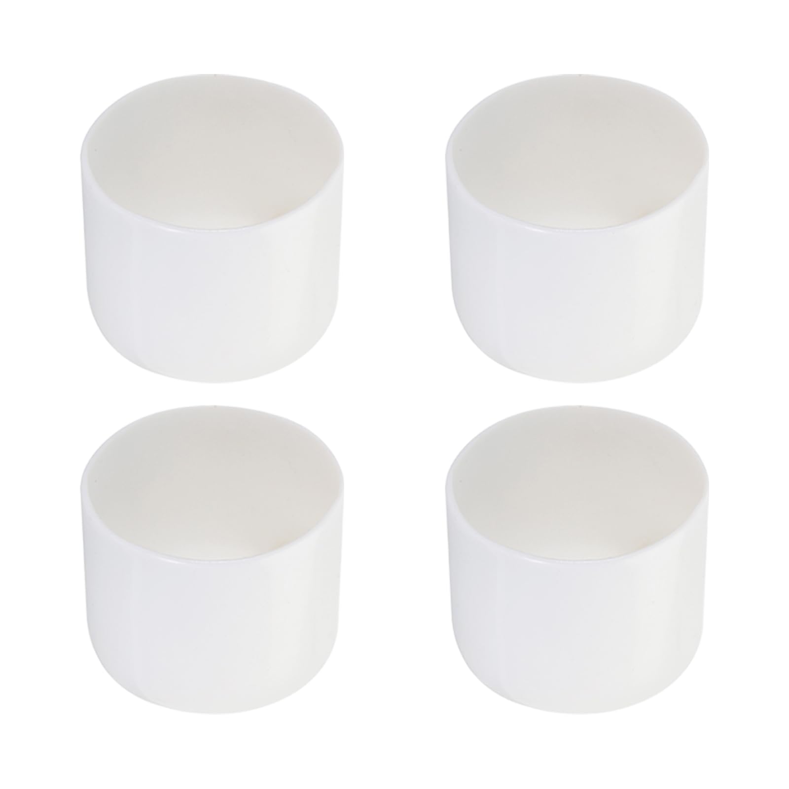 Rebower 4 Pack Screw Thread Protector Cover Rubber End Caps, [for Screw, Bolt, Rod End Cap] - 1 9/16 inch(40mm) inner dia/White
