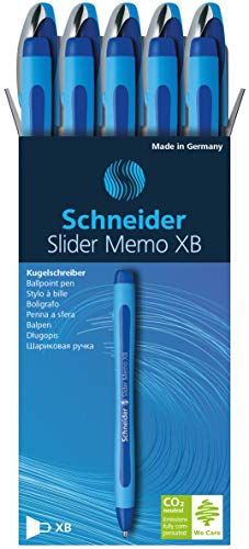 "Schneider Slider Memo XB Pen, Blue" - Image 2