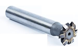 JINGERL 16mm*60degrees 4mm Thickness Carbide Double Angle Milling Cutter Processing,Stainless Steel, Cast Iron,Copper,Aluminu