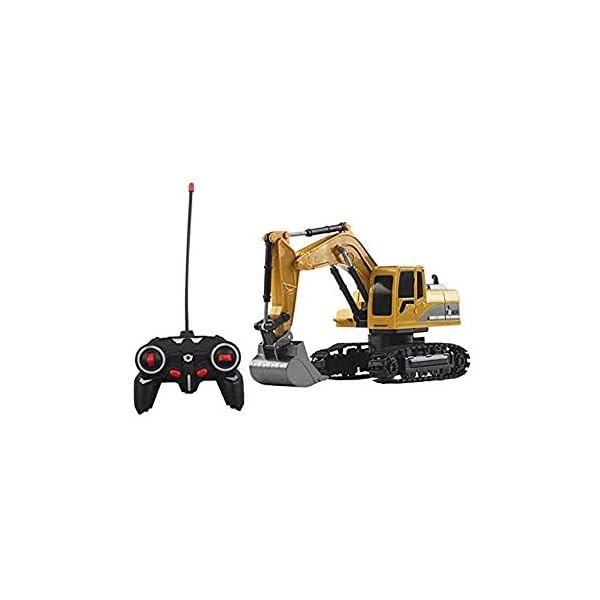 LKNJLL RC Bagger BAU Traktor Fernbedienung Bagger 6-Kanal-2.4G Baufahrzeug Digger Elektronik Hobby Spielzeug for Kinder…