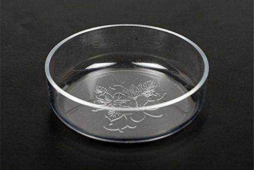 Zeroyoyo Acrylic/Glass Ornamental Shrimp Feeding Dish Snail Fish Food Feeder Bowl Cup Basin Tray Container for Aquarium Fish Tank - Thumbnail 2
