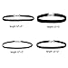 BodyJ4You 4PC Choker Necklace Set Women Girls Black Velvet Classic Ribbon Fashion Jewelry