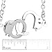 Spinningdaisy Silver Plated Handcuff Bracelet