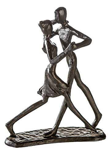 Casablanca - Sculpture - Decorative Figure Modern - Dancing - Dancing Couple - Iron - Burnished - Height 17 cm