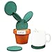 TriPro Original Coasters Set of 6 Pieces with Creative Cactus Shaped Design for Holiday Gift & Home Decoration