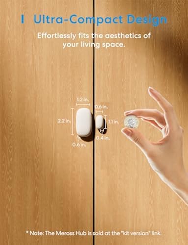 meross Smart WiFi Door Window Sensor Kit, Support Apple HomeKit