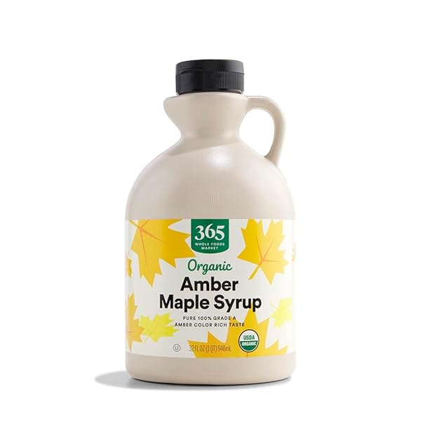 365 BY WHOLE FOODS MARKET, ORGANIC GRADE A AMBER MAPLE SYRUP, 32 FL OZ