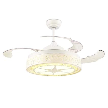 Tiptonlight Stealth Fan Light European Crystal Ceiling Fan Light
