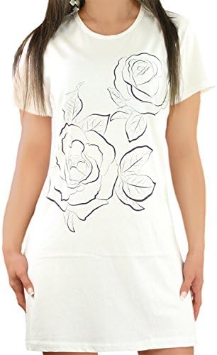 Nad Love Sexy Women's Mini Dress Summer Ladies Casual Everyday Short Dress Size 8, 10, 12 US (M US 8, Creamy)