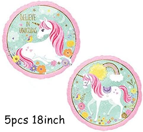 10pcs Mini Rainbow Unicorn Air foil balloons baby shower cartoon animal balloon birthday party wedding Decoration Kids Toys Ball