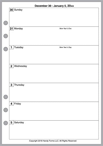 2019 Weekly & Monthly Planner for A5 Size notebooks by FiloFax, Kikki-K, Mulberry, Louis Vuitton GM Size, and Others. 1 Page per Week, 2 Pages per Month, Week Starts on Sunday. Style A, with Lines.