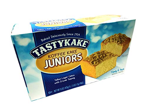 Tastykake Coffee Cake Breakfast Cake Variety Pack | 4 Family Size Boxes | Koffee Kake Juniors & Cream Filled Koffee Kake Cupcakes with - Thumbnail 2