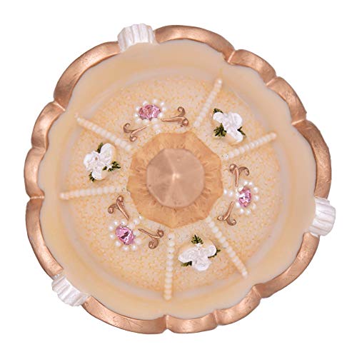 YouTang Clockwork Mechanism 3-Horse Carousel Music Box Melody Carrying You from Castle in The Sky(Laputa)(Yellow)