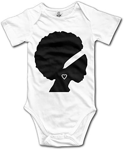 Infant Natural Hair African American Women Cute Baby Onesie Bodysuit