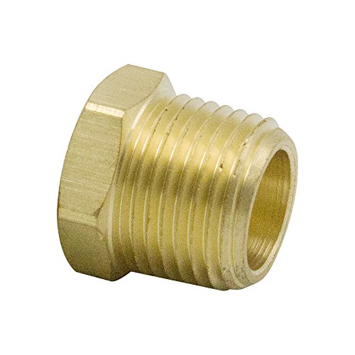 Legines NPT Bushing 3/4" Male x 1/2" Female Reducing Adapter Hex Head Pipe Fitting (Pack of 5)