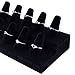 Super Z Outlet Black Velvet Finger Ring Counter Display Rack 12 Slots for Home Decoration, Organizing