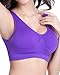 Plus Size Sports Bras for Women Wireless Pack Padded Yoga Bra with Removable Pads 2X-Large 3 pack-ABL PP WRD