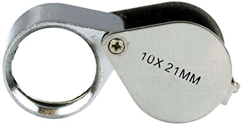 SE MJ381021C 10x 21mm Jewelers Loupe, Chrome Plated