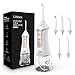 Liberex Cordless Water Flosser - Portable Oral Irrigator with 5 Jet Nozzles, IPX7 Waterproof 300ml Reservoir, 3 Modes Dental Care Teeth Jet for Teeth Braces,USB Rechargeable