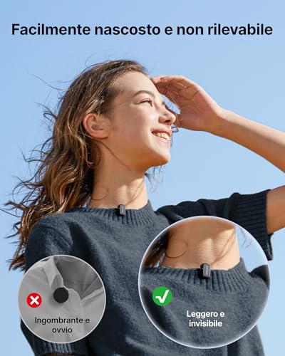 BOYA MINI 2 Microphone for iPhone 15/16/17, Android, Wireless Microphone, 5g, 48kHz/24Bit, 100m, Lavalier USB-C Microphones, 30 Hours, Wireless Microphones for Social Video, Vlogging, YouTube, Streaming