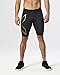 2XU Men's Elite MCS Compression Shorts, Black/Gold, Large