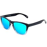 FEIDU Polarized Men Wayfarer Sunglasses Classic Mirror Eyewear Unisex FD 0628 (Gradual - Blue, 2.44)