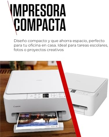 PIXMA TS6550I - Impresora Todo en Uno con Conectividad Wi-Fi y Pantalla OLED de 1,42” | Inalámbrica para una Impresión Fácil Desde Tu Smartphone PIXMA Print Plan