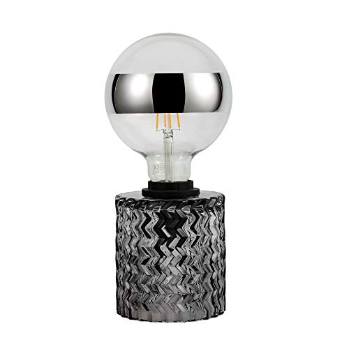 Pauleen 48083 Crystal Smoke Table luminaire max, 20W E27 Retro lamp Vintage Smoke Glass Table luminaire 230V Glass