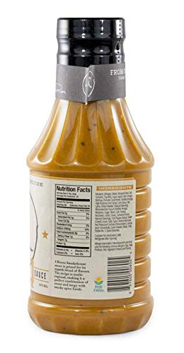 Mustard BBQ Sauce - Carolina BBQ Sauce - 4 Rivers Smokehouse Mustard Barbecue Sauce - Signature BBQ Mustard Sauce - 16 fl. oz.