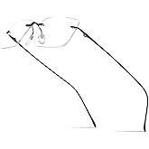 FONEX Titanium Glasses Frame,Rimless Frameless Optical Eyewear Eyeglasses for Men and Women F85634