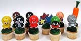 Warner Brothers LOONEY TUNES 10 Piece CUPCAKE Topper Set Featuring 8 Looney Tunes Figures and Decorative Themed Accessories, Figures Average 2