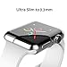 [2 Pack] Compatible for Apple Watch Series 1 42mm Case, iMieet Soft TPU Screen Protector All-Around Protective 0.3mm HD Clear Ultra-Thin Cover Case for Apple Watch 42mm Series1
