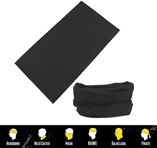 MULTIFUNCTIONAL HEADBAND - Absorbs Sweat and Provides UV Sun Protection-12-In-1 Seamless Headwear For Outdoor Sports - Wear as a Scarf, Bandana, Neck Gaiter And More - For Men and Women