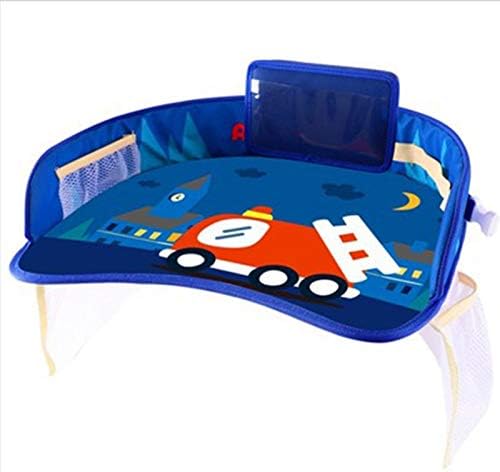 Rrapo Maitak チャイルドトレイ ベビーテーブル チャイルドシート 収納 撥水 高級品 メッシュポケット 固定バンド付き 座席サイドテーブル 食事遊び 7 ボトル おでかけ テーブル 子供用車 旅行に大活躍 おもちゃ収納ポケット 読書