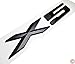 Zorratin Black 2005-2014 X5 Lettering Letter Rear Trunk Boot Lid Hatch Tailgate Emblem Badgen with Sticker for BMW Trunk [X5, Matte]