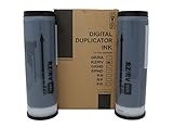Box of Two Riso Compatible S-4254 Black Ink Tubes for Risograph RZ / MZ / EZ Series Duplicator